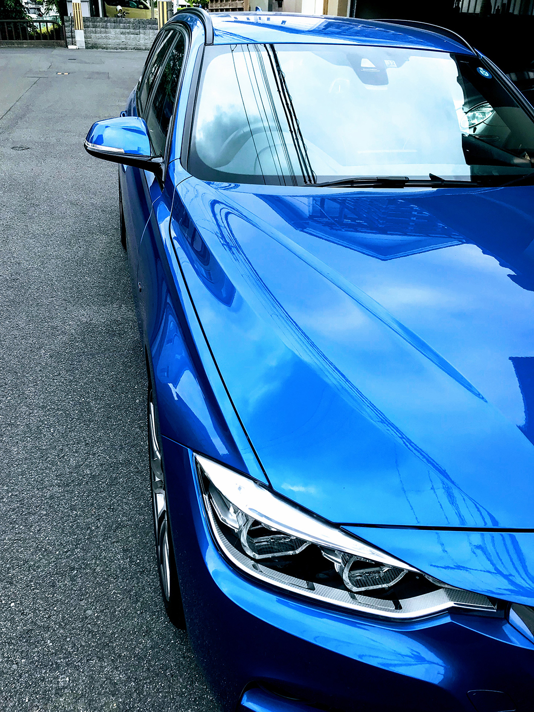 BMW F30/F31 ドアミラーカバー　左右　ブルー　青　左右対応車種メーカーBMW